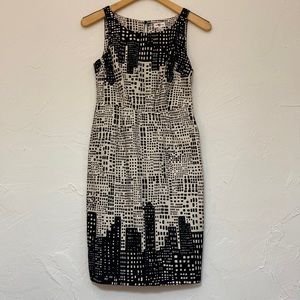 Anthropologie We Love Vera Cityscape Sleeveless Dress Size 2